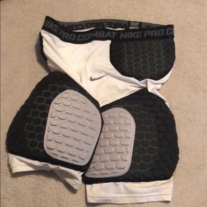 Nike compression pro combat football padded shorts
